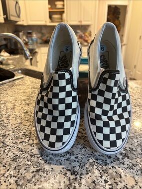 Woman's checkerboard Vans